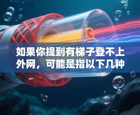 如果你提到有梯子登不上外网，可能是指以下几种情况