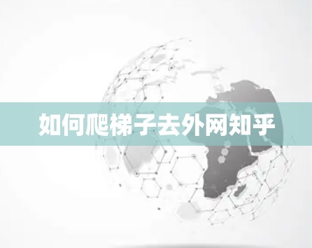 如何爬梯子去外网知乎