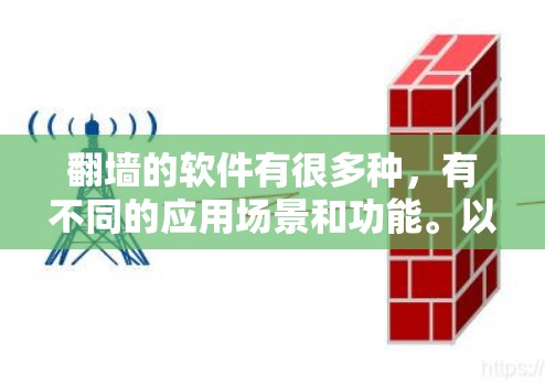 翻墙的软件有很多种，有不同的应用场景和功能。以下是一些常见的翻墙软件及其特点