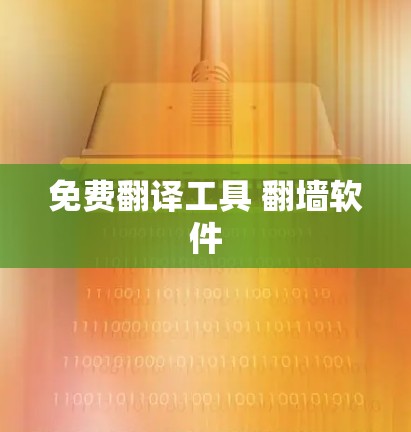 免费翻译工具 翻墙软件