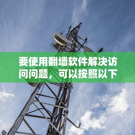 要使用翻墙软件解决访问问题，可以按照以下步骤进行