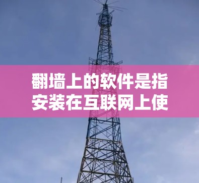 翻墙上的软件是指安装在互联网上使用浏览器或浏览器插件运行的软件。以下是一些建议和步骤，帮助你找到适合的翻墙软件