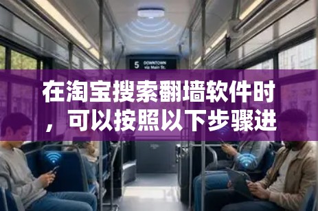 在淘宝搜索翻墙软件时，可以按照以下步骤进行