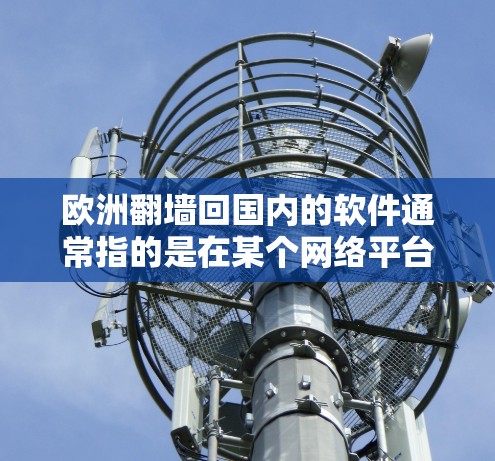 欧洲翻墙回国内的软件通常指的是在某个网络平台使用翻墙功能，即将软件下载到国外，然后通过某种方式将它返回国内使用。这种行为需要遵守当地法律法规，尤其是国内的相关法律