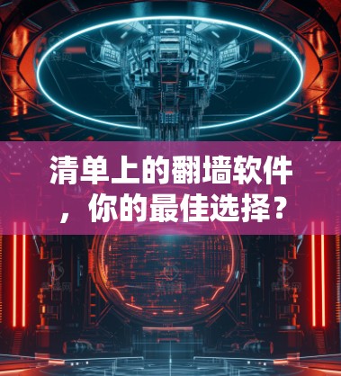 清单上的翻墙软件,你的最佳选择? 清单上的翻墙软件,你的最佳选择?