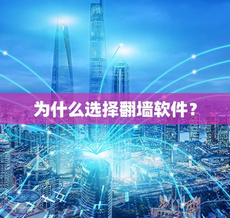 为什么选择翻墙软件？