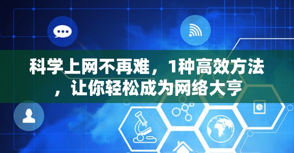 科学上网不再难，1种高效方法，让你轻松成为网络大亨